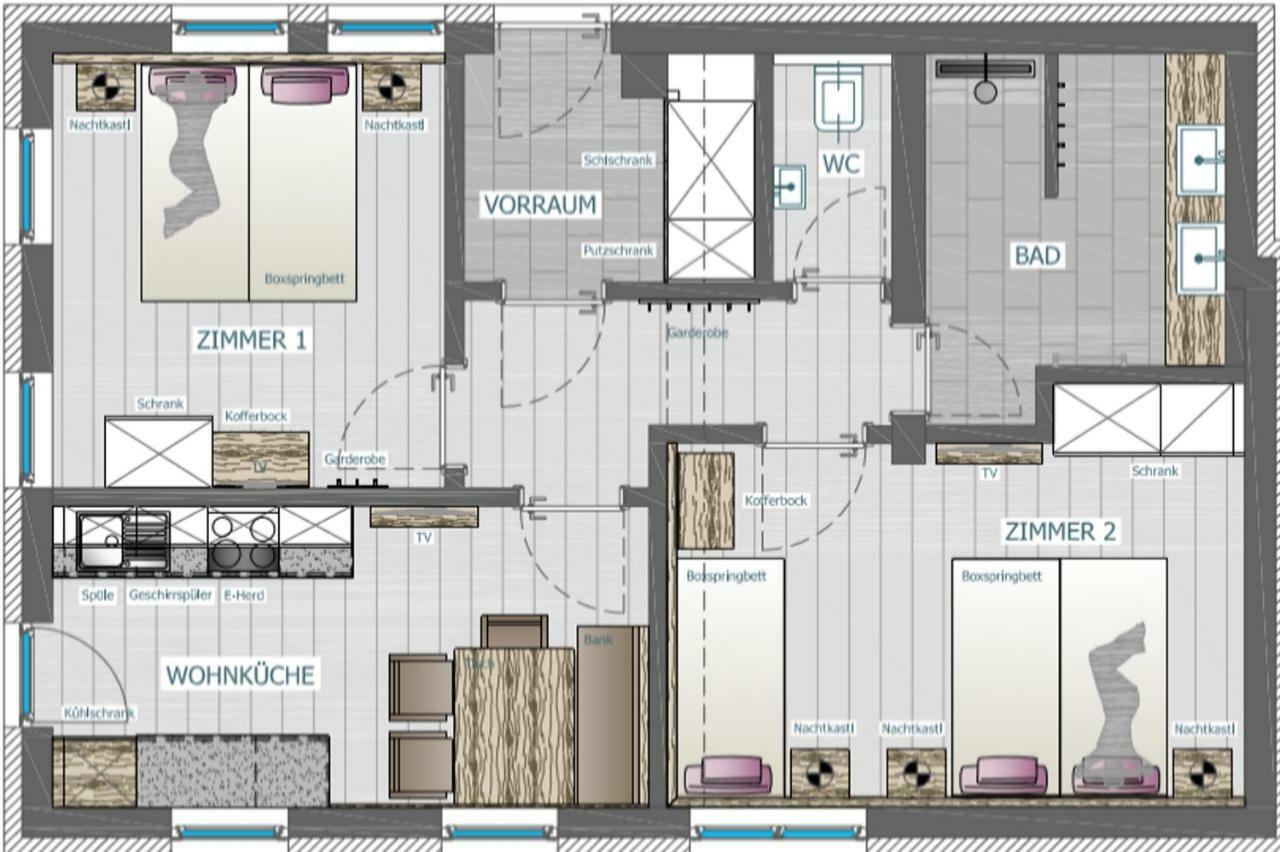 Apartment Wandspitz Tux Ngoại thất bức ảnh